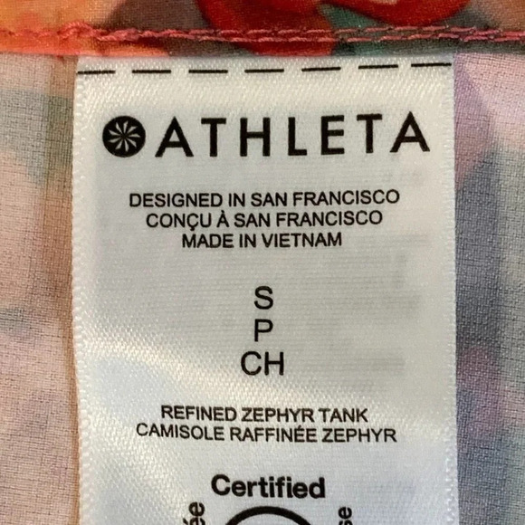 Athleta Women's Zephyr Refined Tank Renewed Bloom Spring Pink Size S - Picture 10 of 15